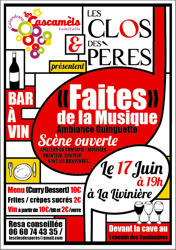 Fête de la Musique en Minervois @ La Livinière | Occitanie | France