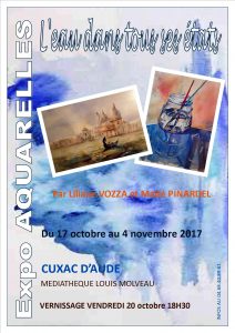 Exposition d'aquarelles à la Médiathèque de Cuxac d'Aude @ Mediathèque de Cuxac d'Aude | Cuxac-d'Aude | Occitanie | France