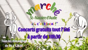 Marché d'été à Saint Nazaire d'Aude @ Centre village